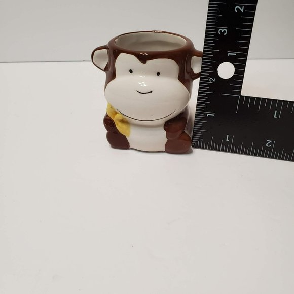 Animal Planter, Monkey Plant Pot, Ceramic Succulent Planter - Picture 5 of 8
